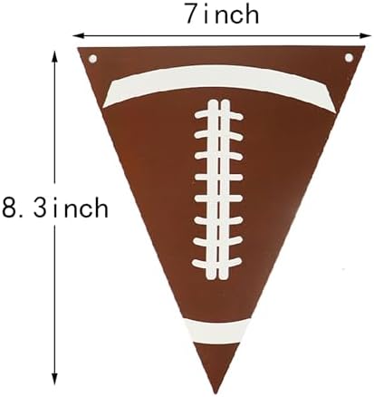 GiftExpress 3 Pk Football Fringe Curtain Decor