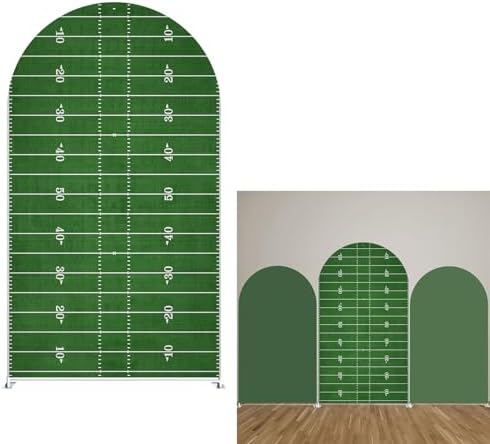 Sports Football Field Birthday Party Arch Backdrop Cover Decorations