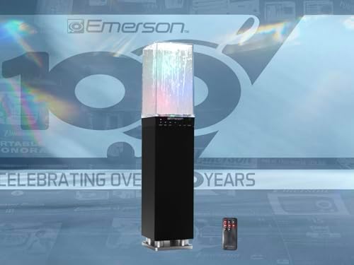 Emerson EHS-2001 Dancing Water Light Tower Speaker with Bluetooth and FM Radio