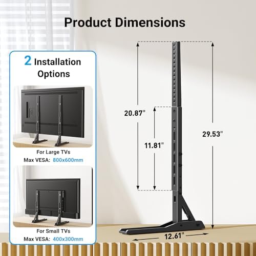 PERLESMITH Universal TV Stand Mount for 22-70 Inch TVs