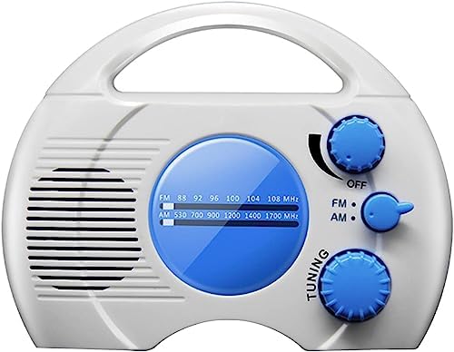 Portable Shower Radio with AMFM and Waterproof Design