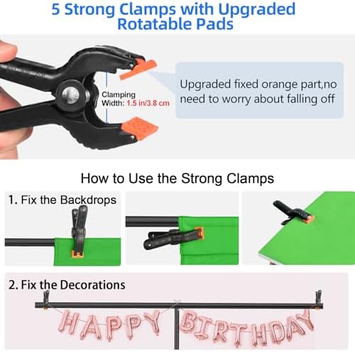 Hemmotop 7x5 ft T-Shape Photo Backdrop Stand