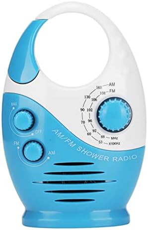 Vikye Portable Radio AM FM Waterproof Battery Powered Shower Radio