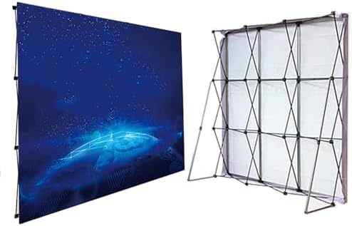 Tension Backdrop Booth with Carrying Bag and Foldable Frame 23x23m
