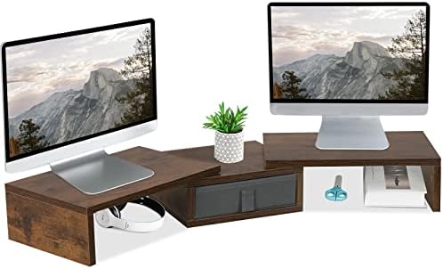 TEAMIX 3 Shelf Monitor Stand With Drawer