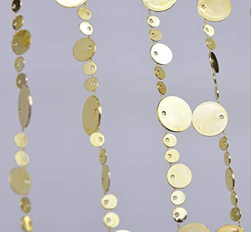 FlavorThings Gold Bubble Beaded Curtain 3 x 6