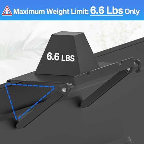13 Inch Wide Adjustable TV Top Shelf with Cable Box Holder