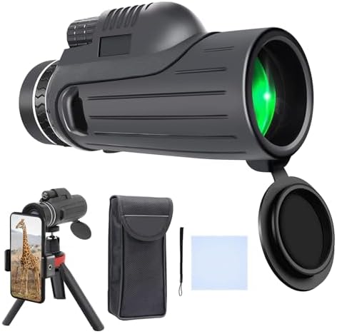 High Magnification Monocular with BAK-4 Prism for Smartphone and Hiking