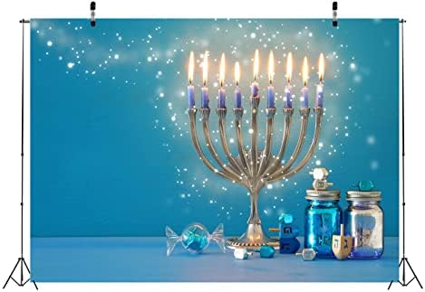 BELECO 8x6ft Hanukkah Theme Photography Backdrop