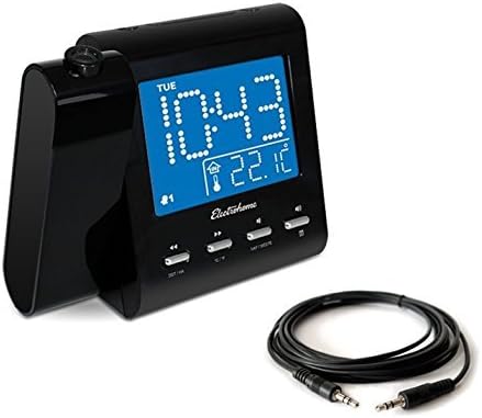 Magnasonic Projection Alarm Clock with AMFM Radio and Aux Cable