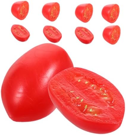 Zerodeko 10pcs Lifelike Cherry Tomato Models