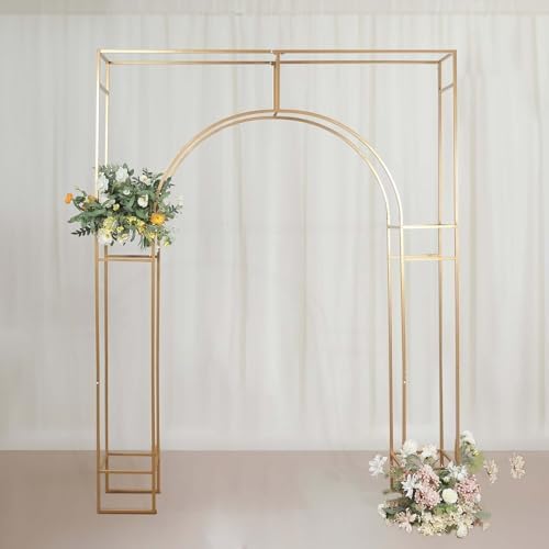 8 Feet Gold Metal Wedding Arch for Events