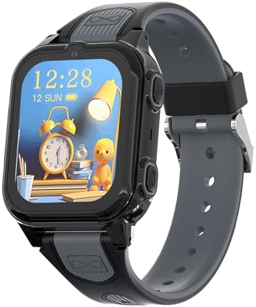 Tixpc 4G Kids Smart Watch with GPS and SOS Features Black