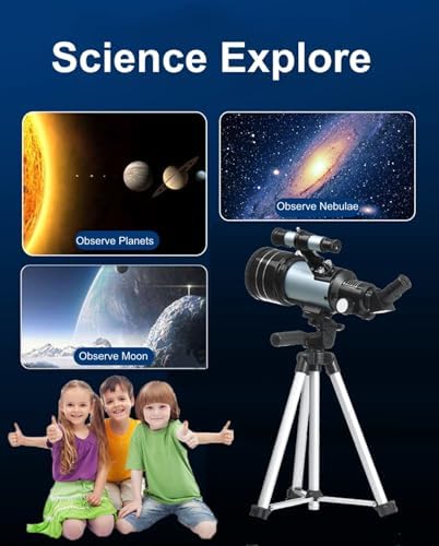 Hoorawwi 70mm Aperture Telescope for Kids and Adults