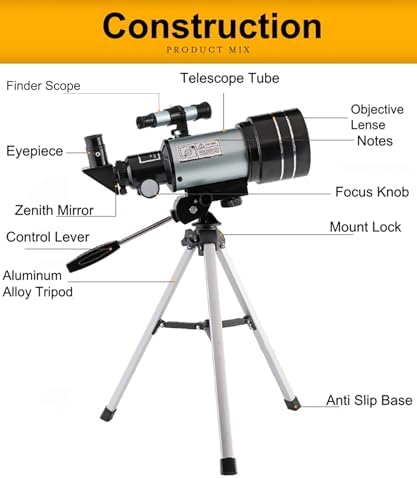 Hoorawwi 70mm Aperture Telescope for Kids and Adults