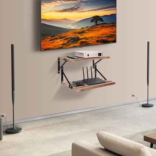 Projector Router Shelf - 162 x 11 Floating Mount Storage