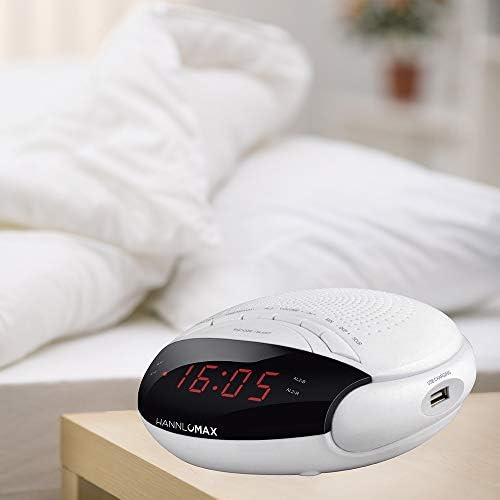 HANNLOMAX HX-200 Alarm Clock Radio with Dual Alarm and USB Charging