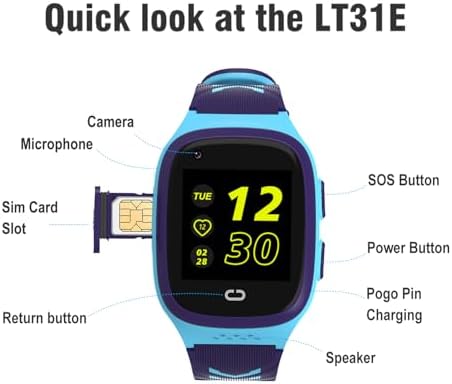 4G Kids Smart Watch with GPS and Video Call