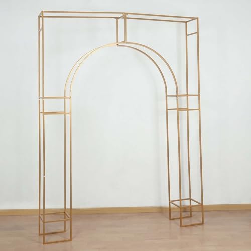 8 Feet Gold Metal Wedding Arch for Events