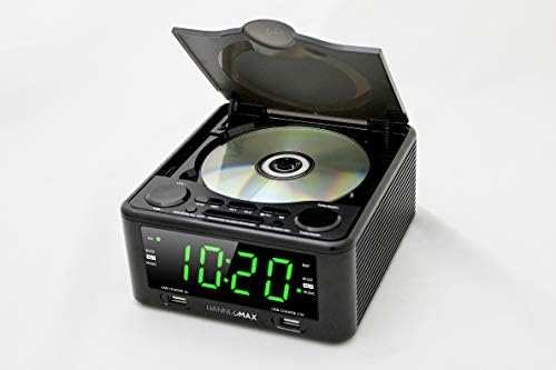 HANNLOMAX HX-300CD Clock Radio with CD Player and USB Ports