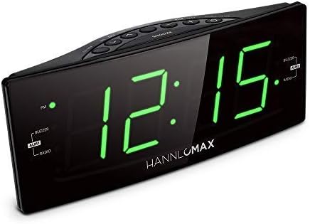 HANNLOMAX HX-112CR Alarm Clock Radio with Dual Alarm and Jumbo Display