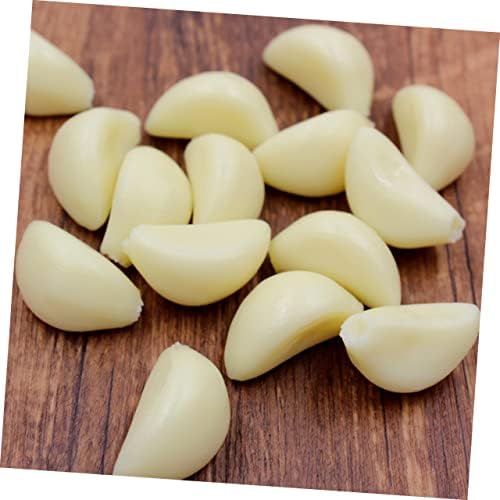 10pcs Realistic Simulated Garlic Cloves Display Props