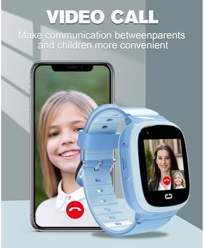 PTHTECHUS 4G Kids Smart Watch with GPS and SIM Card