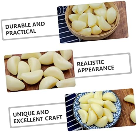 10pcs Realistic Simulated Garlic Cloves Display Props