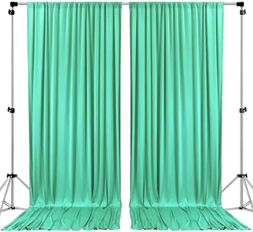 AK Trading Co 10x10 Ft IFR Polyester Backdrop Drapes for Events