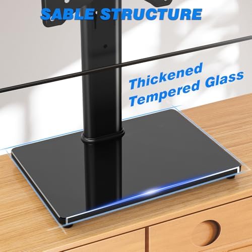 Rfiver Universal Swivel TV Stand for 23-43 Inch Flat Screens