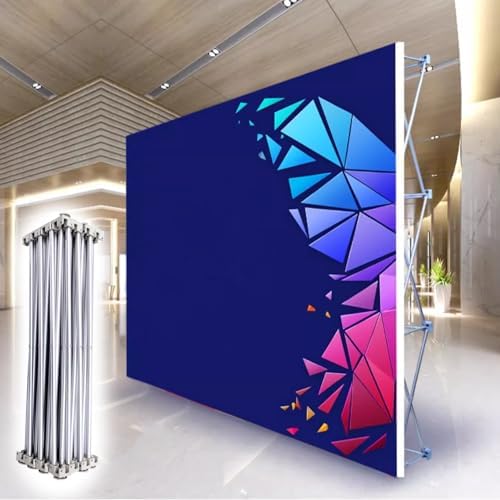 Aluminum Alloy Pop Up Display Stand with Bag and Ties 10ft L