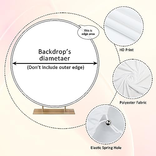 4ft Diameter Black White Retro Clock Photography Backdrop
