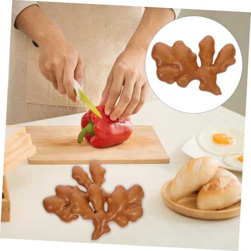 MAGICLULU 2Pcs Lifelike Faux Ginger Props for Home Kitchen Office Photography