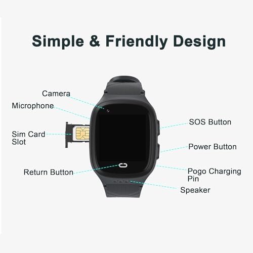 Kids Smart Watch with GPS and Video Calling for Age 5-12