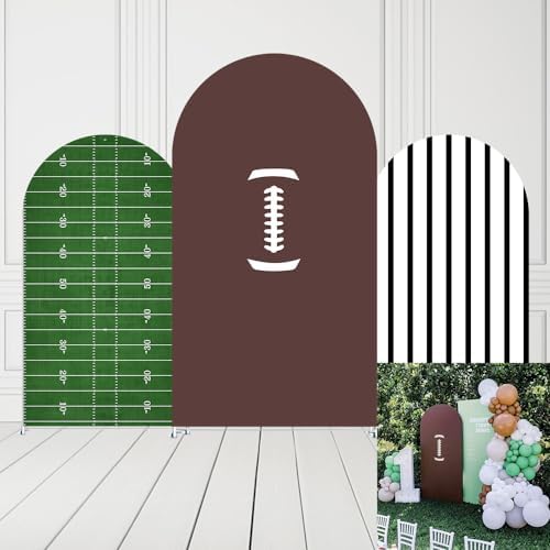 Sports Football Field Birthday Party Arch Backdrop Cover Decorations