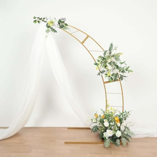 65ft Gold Metal Crescent Moon Wedding Arch Photography Backdrop Stand