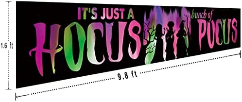 Hocus Pocus Halloween Banner 98 x 16 ft