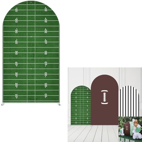 Sports Football Field Birthday Party Arch Backdrop Cover Decorations
