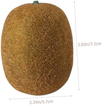 Cabilock 4Pcs Realistic Artificial Kiwi Fruit Models for Photo Props
