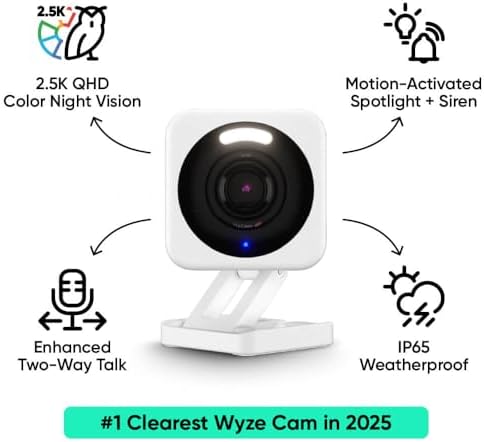 Wyze Cam v4 25K QHD Smart Security Camera