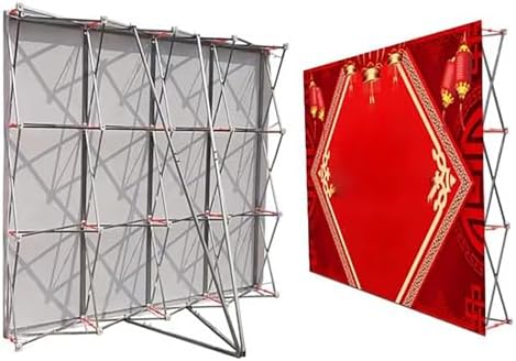 Aluminum Tension Black Out Fabric Pop Up Display Stand