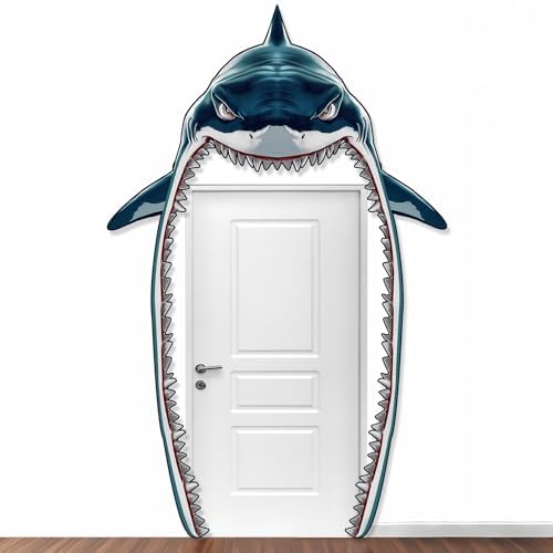 Ocean Theme Shark Party Decor Background Banner