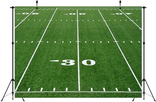 BELECO 7x5ft Fabric Football Field Backdrop