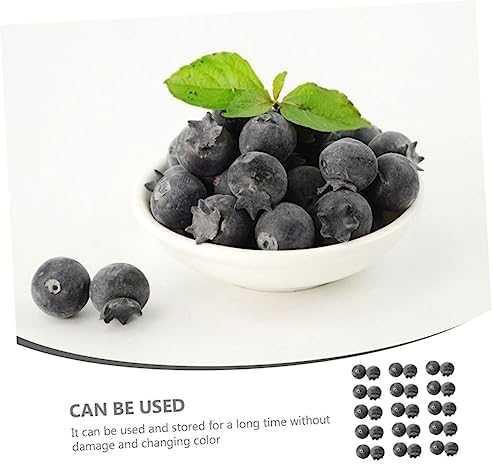 PRETYZOOM 24Pcs Realistic Blueberry Posing Props