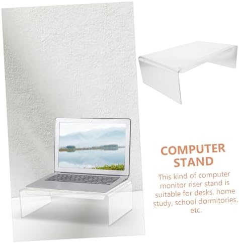 Veemoon Adjustable Monitor Stand with Acrylic Riser