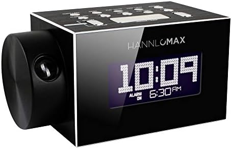 HANNLOMAX HX-108CR Clock Radio with Bluetooth and Projection Light