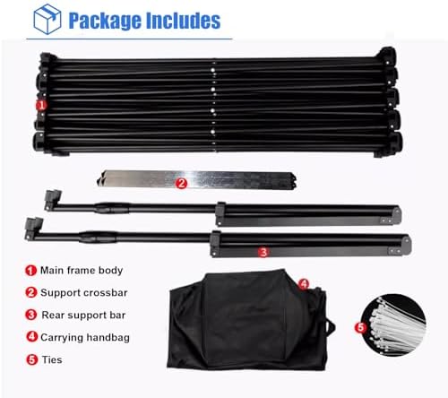 Tension Fabric Display Stand Booth Frame 10x125ft Portable Pop Up