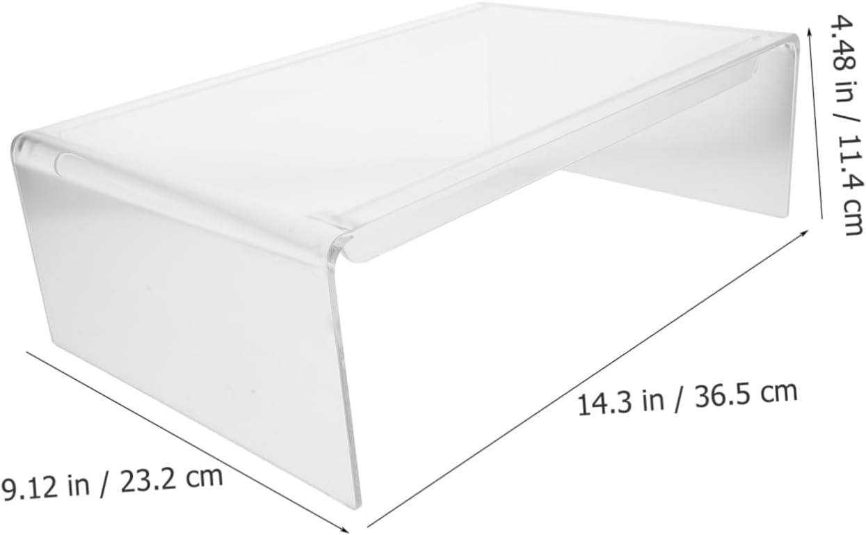 Veemoon Stand Monitor Riser Clear Acrylic Swivel