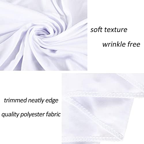 AK Trading Co 10x10ft White Polyester Backdrop Curtains