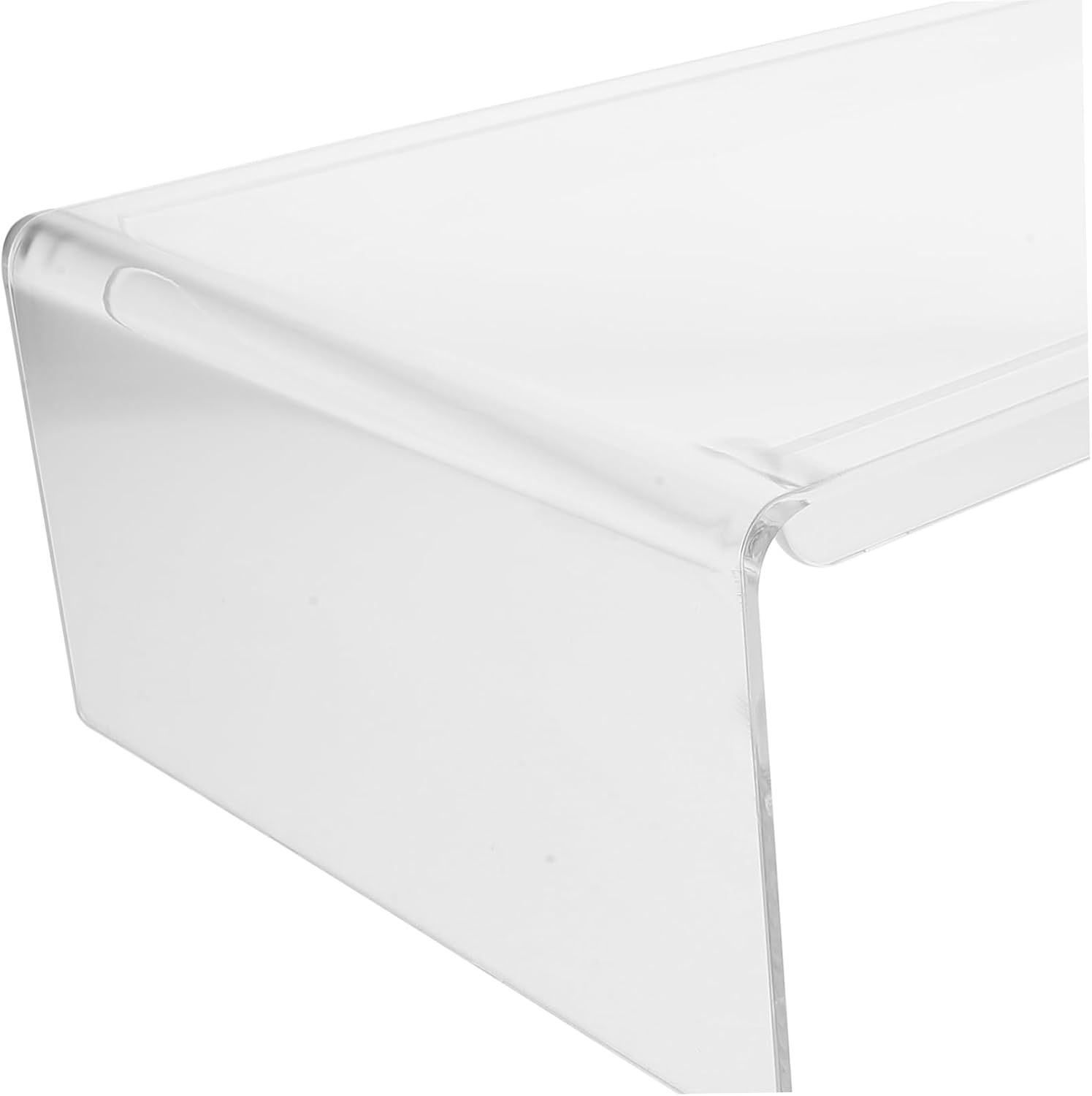 HOMSFOU Clear Acrylic Monitor Stand with Swivel Base